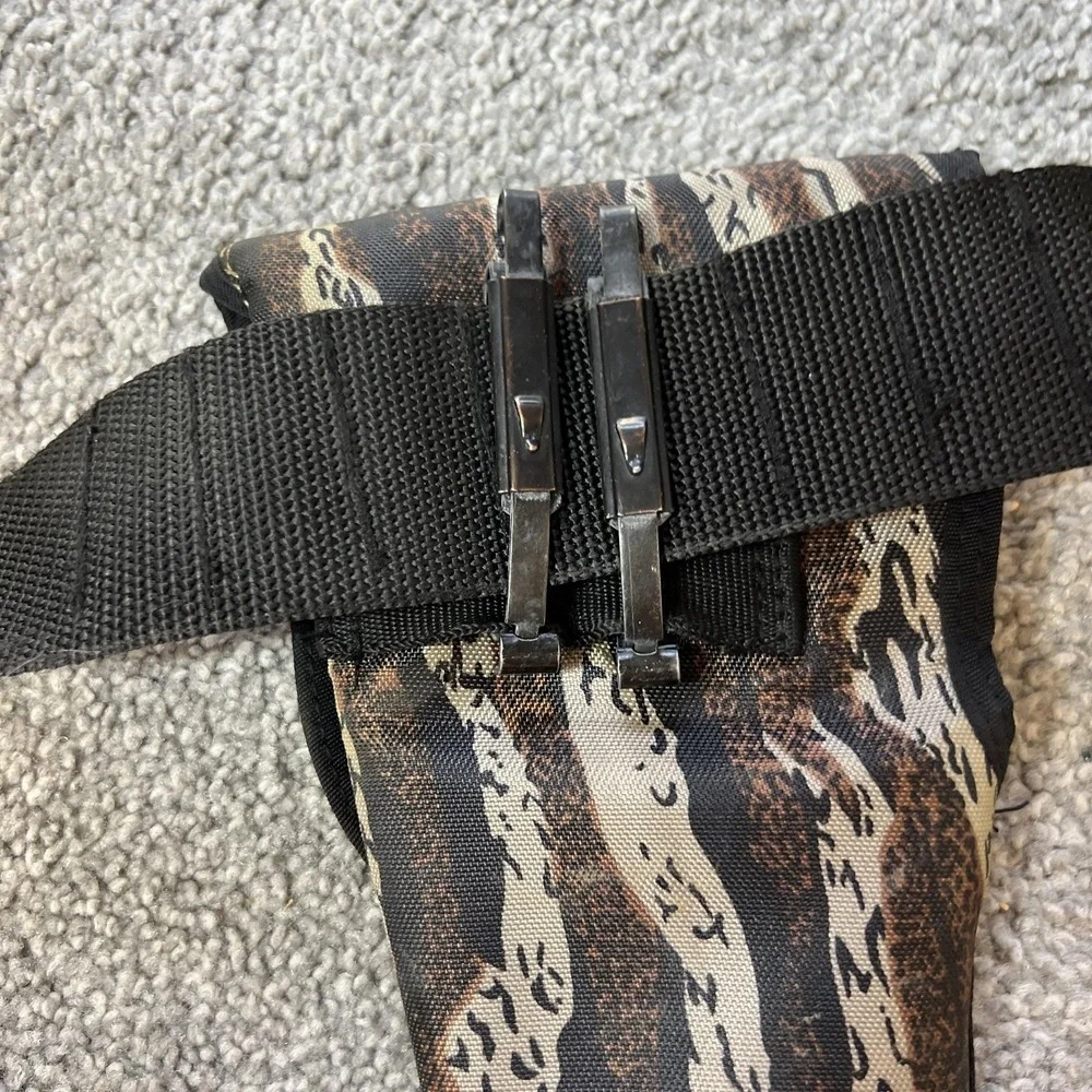 Allen Camo Nylon Belt Holster Brown Hunting Handgun Pistol Field‎ OWB Ammo Loops